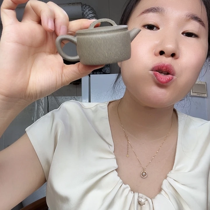 茶壶紫砂原矿半手工青段汉瓦70cc