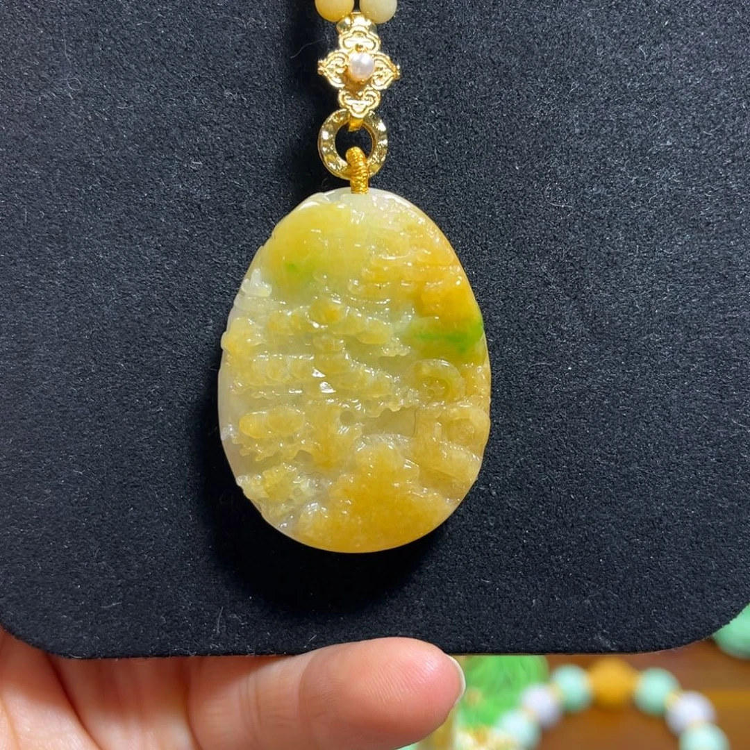 翡翠未镶嵌颈饰天然翡翠