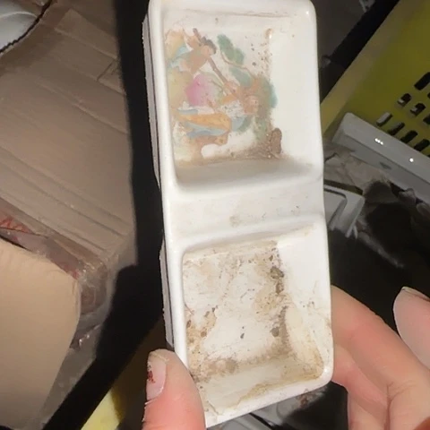 瓷片国营厂库存微瑕13厘米