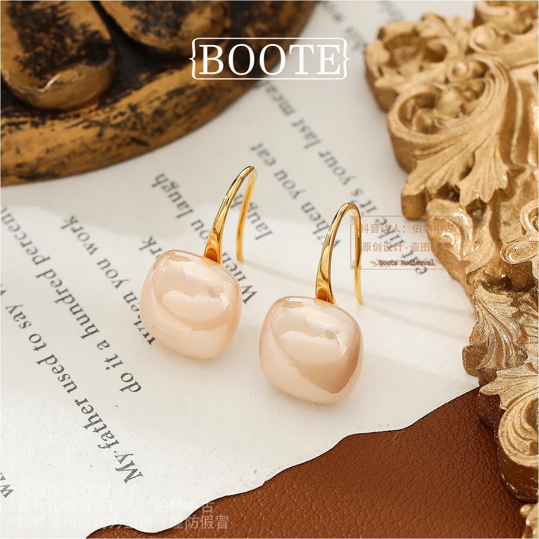 镀K金E0143【微醺白兰地】夏季Manindo 曼尼多耳钩