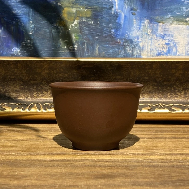 石红大口主人杯紫砂杯