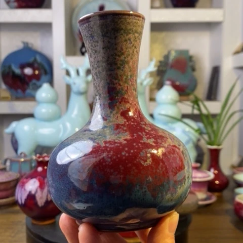 瓷片禹州神后钧瓷原产地~