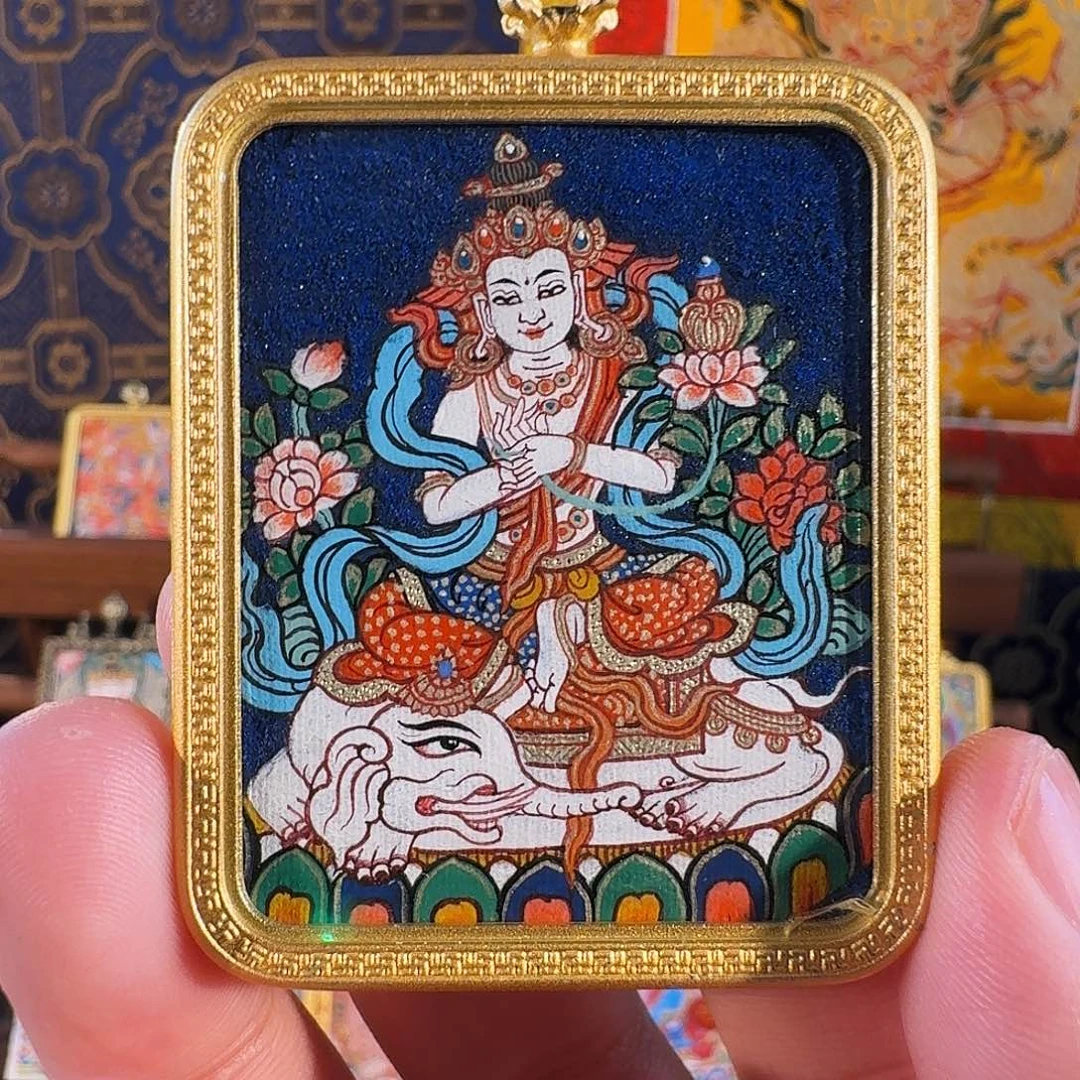吊坠热卡纯手绘唐卡