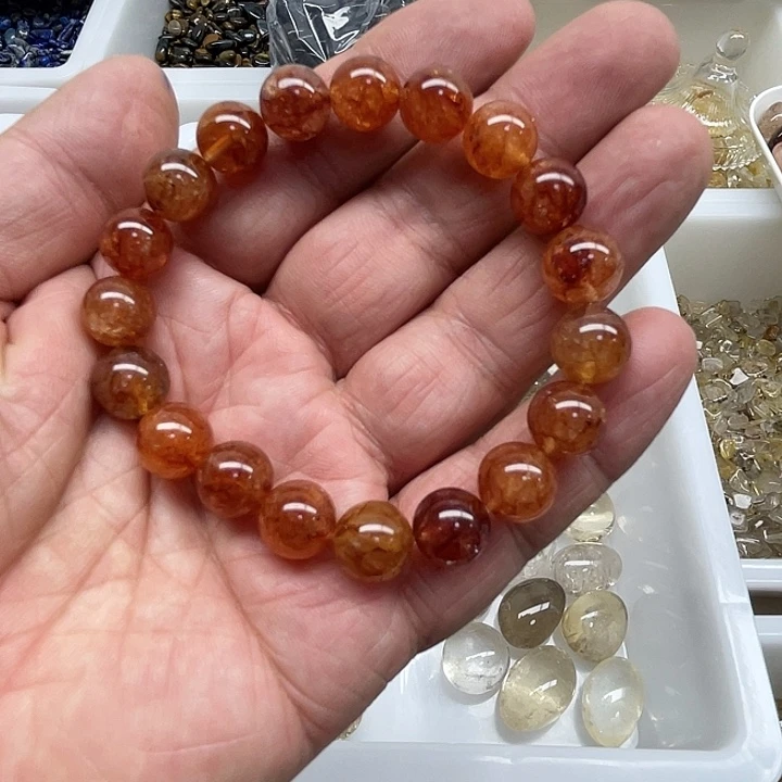水晶珠宝半成品未镶嵌胭**口