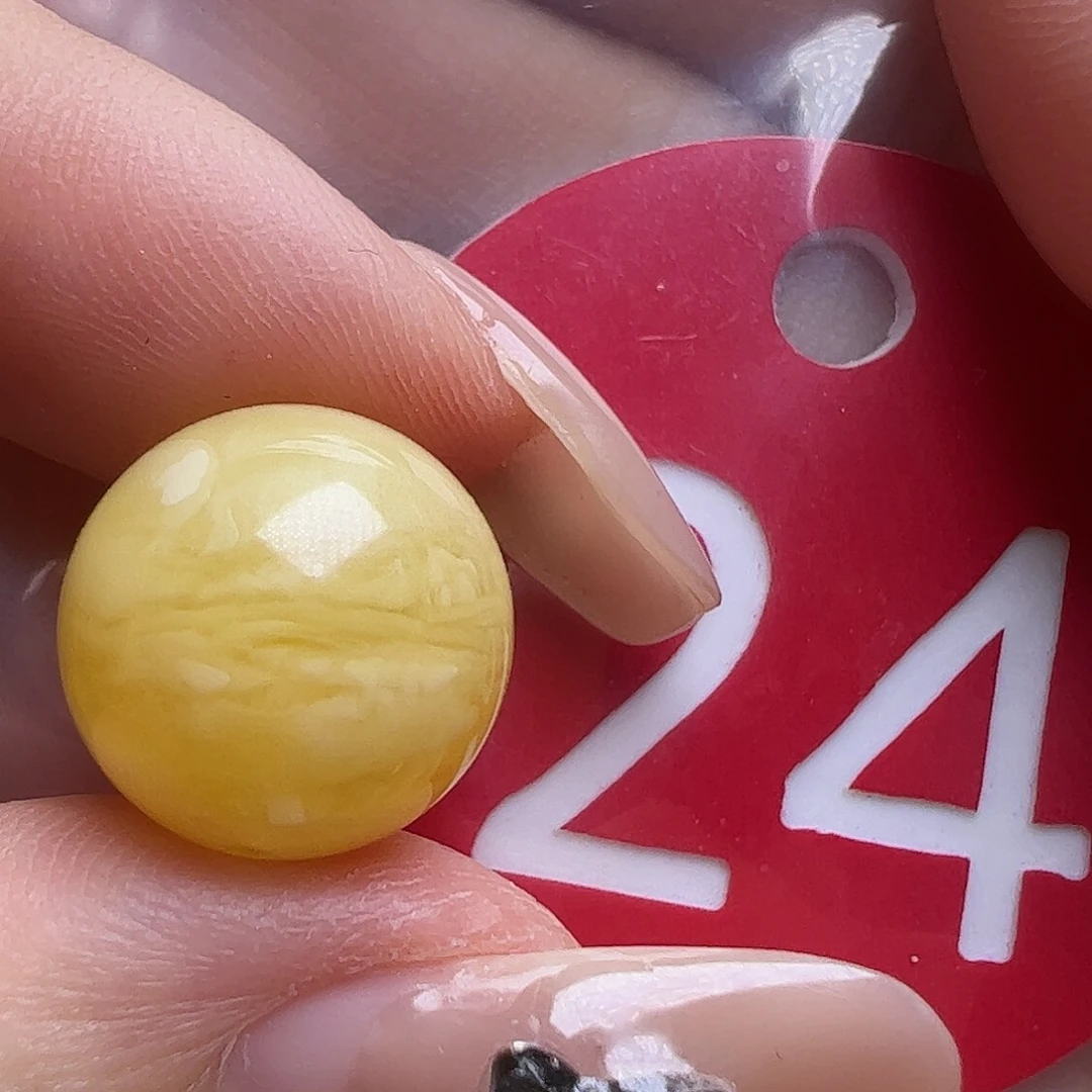 蜜蜡未镶嵌珠宝奇石12.7mm虎皮圆珠