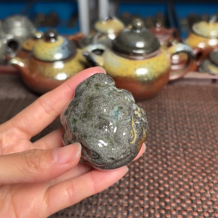 茶杯紫砂小金蟾小