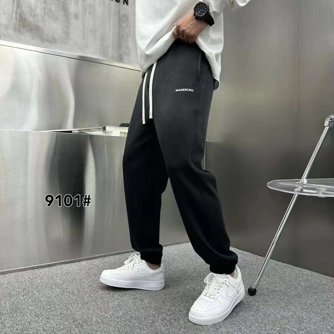 秋季潮流风复古港风卫裤宽松秋季时尚潮流男士