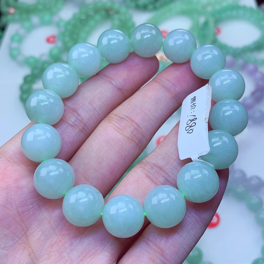 翡翠未镶嵌毛衣链卡13