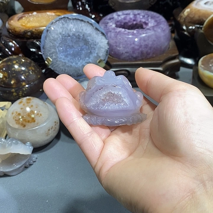 摆件未镶嵌紫晶金蟾