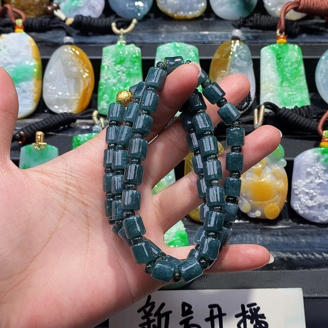 翡翠未镶嵌颈饰珠链