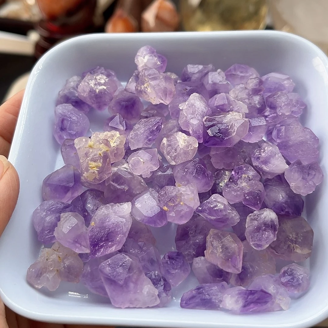 水晶珠宝半成品未镶嵌101紫水晶碎石