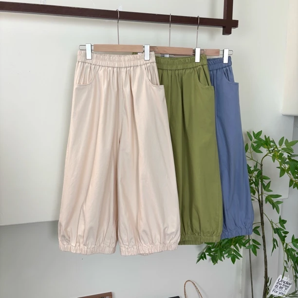 春季南瓜裤 日系 文艺休闲灯笼裤宽松元气高腰阔腿裤