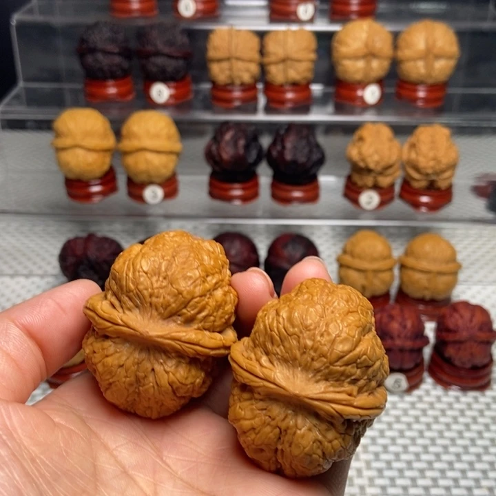 文玩核桃把件6黄金蟒