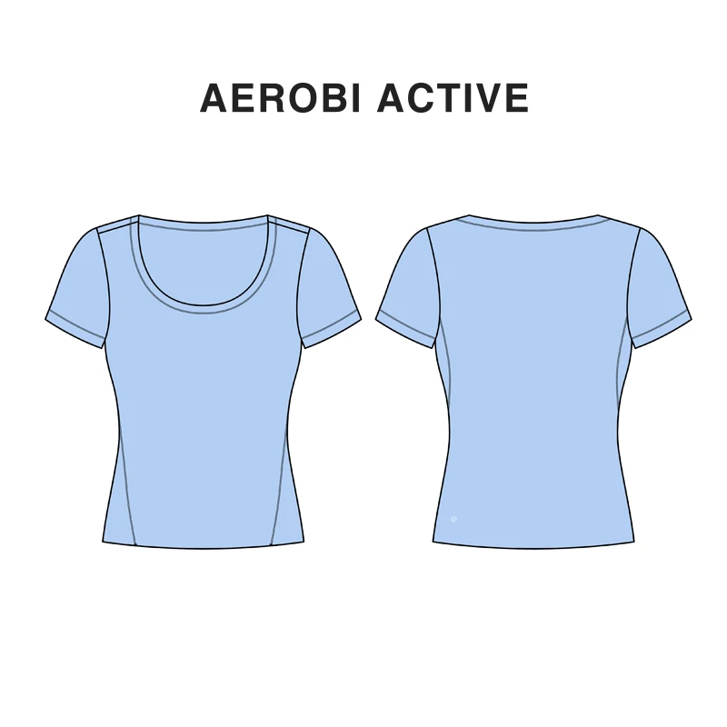 AEROBI ACTIVE女士夏季运动健身速干轻薄SKIMS卡戴珊短袖3620