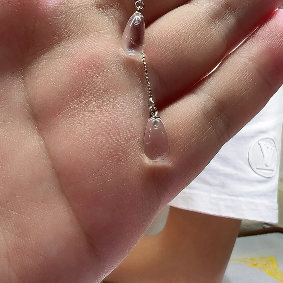银S925镶嵌耳饰水晶
