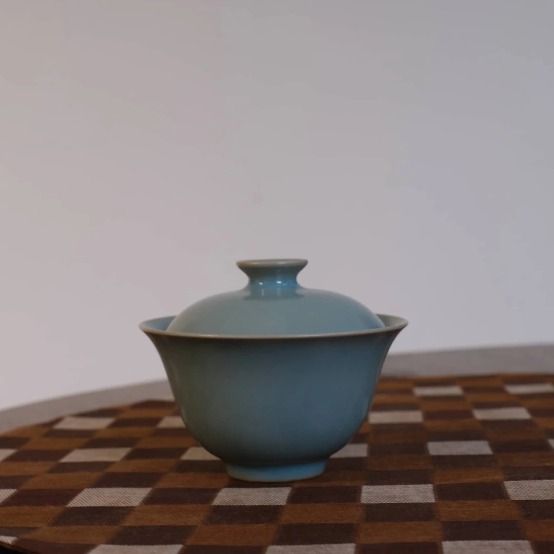 饮古观青丨柴窑岩茶盖碗丨大乐优选