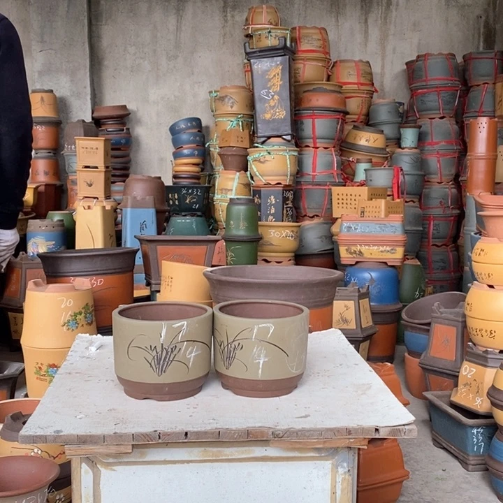 紫砂花盆紫砂花盆