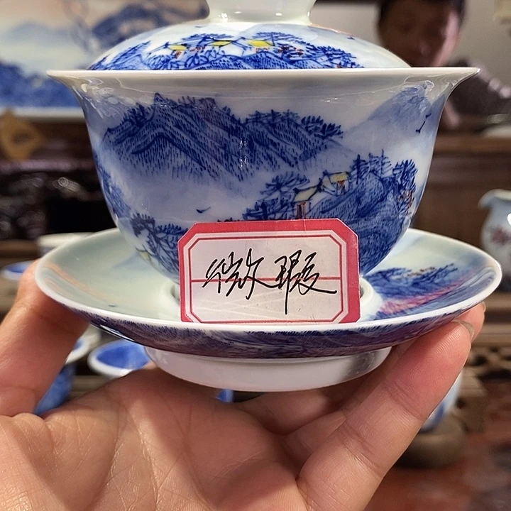 杯阿****叭景德镇手工手绘陶瓷，高亮兴老师作品