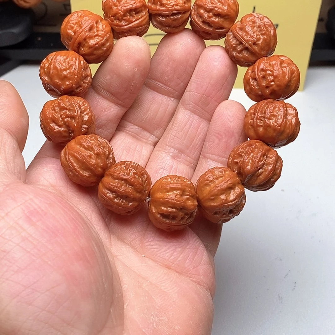 枣木文玩核桃1.9八棱元宝