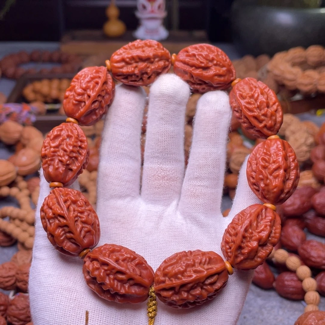 老***牙文玩核桃手串秋子