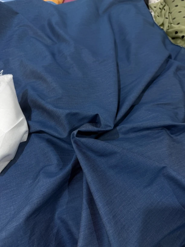 3米牛仔布料面料高档薄款牛仔蓝裤子裙子面料