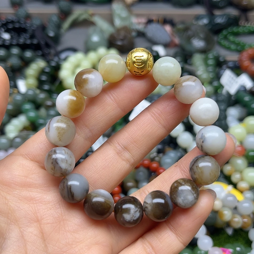 和田玉未镶嵌手链