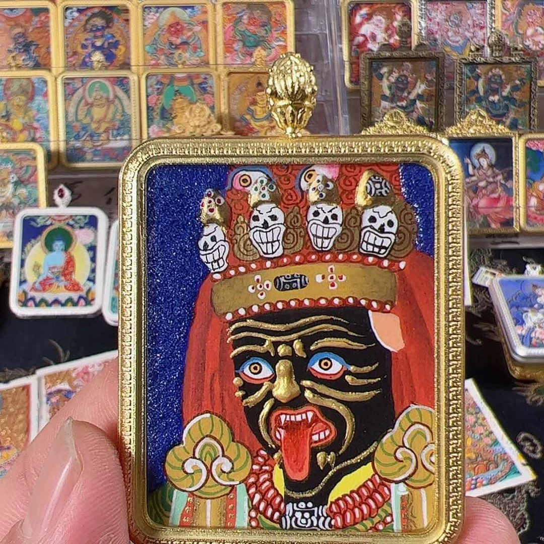 吊坠纯手绘唐卡扎基拉姆