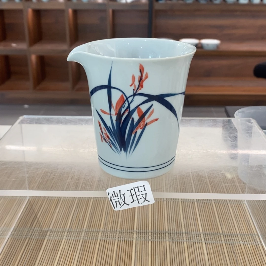 微瑕釉下彩纯手绘手工绘制