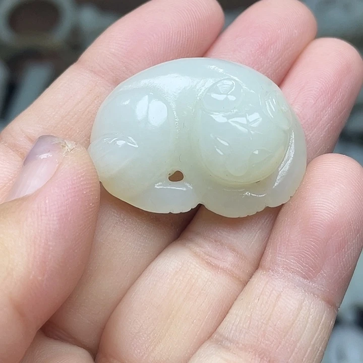 和田玉未镶嵌挂件