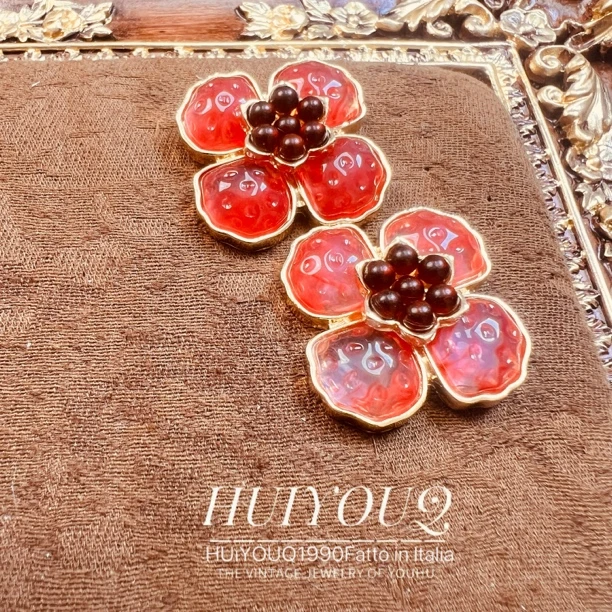 铜合金耳饰 【花蕊】复古时尚气质耳钉299