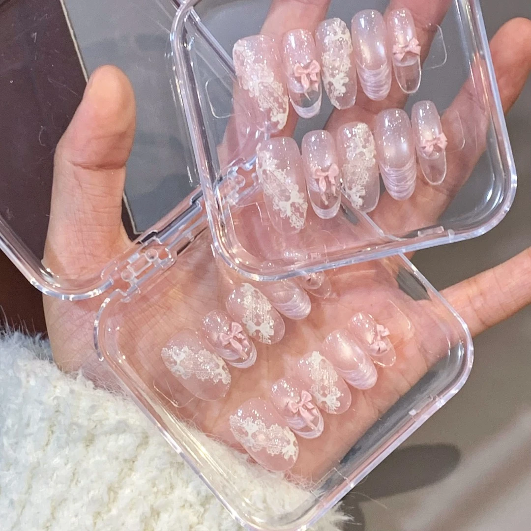 【甜的冒泡】少女感拉满了姐妹！纯手工穿戴甲