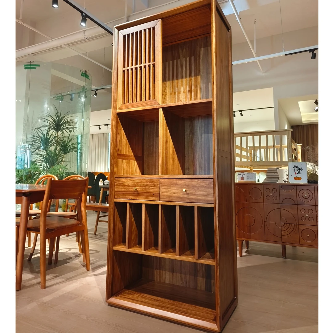 乌金木书柜置物柜