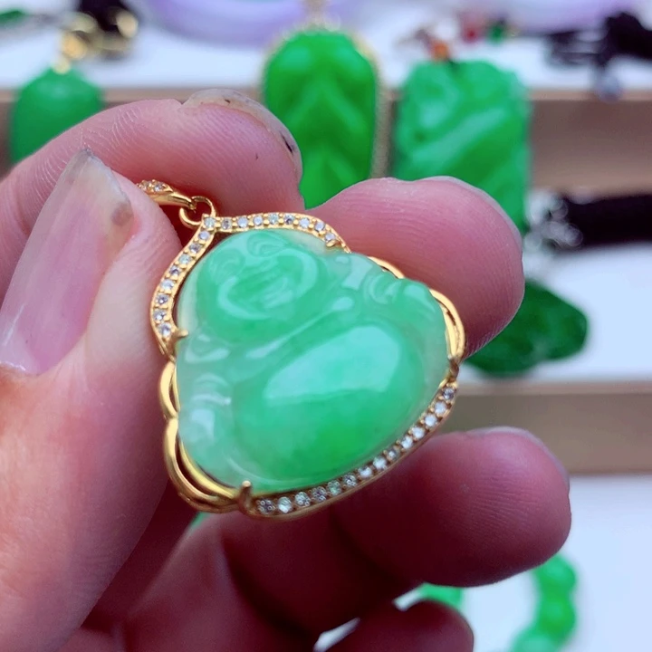 翡翠未镶嵌吊坠(不含链)