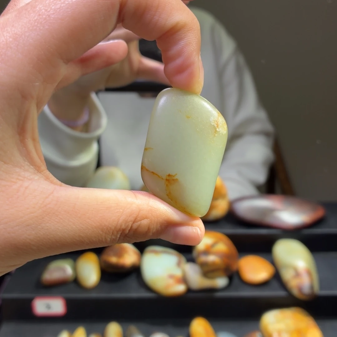 和田玉未镶嵌挂件41.4