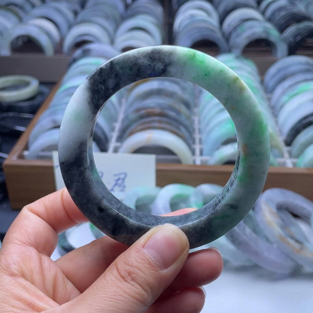 定制翡翠未镶嵌纯天然翡翠手镯定制