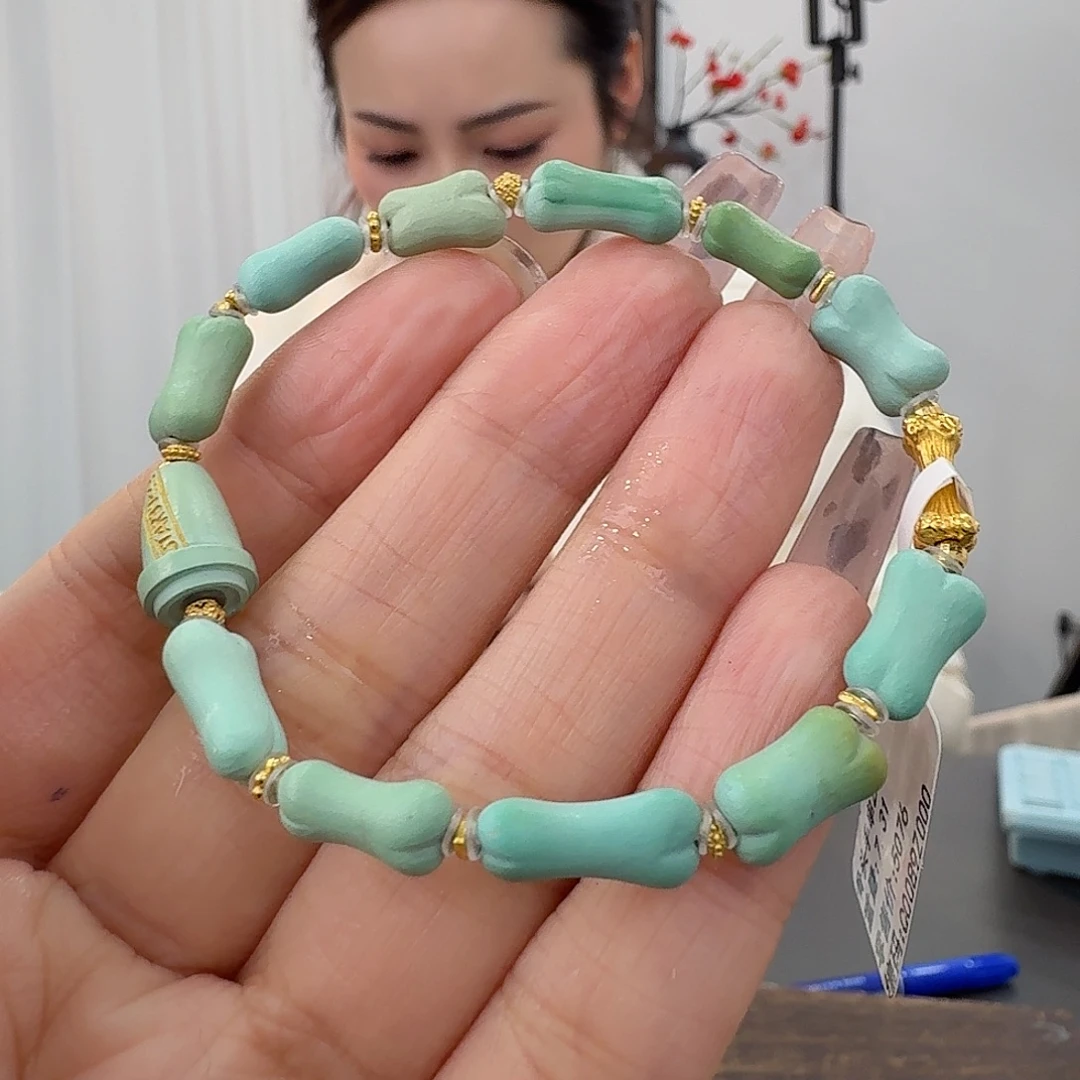 橙***子绿松石未镶嵌珠宝奇石