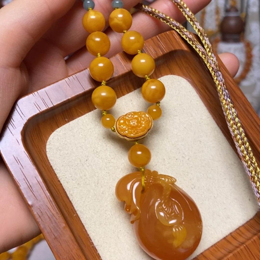 【闪购商品】蜜蜡颈饰未镶嵌项链