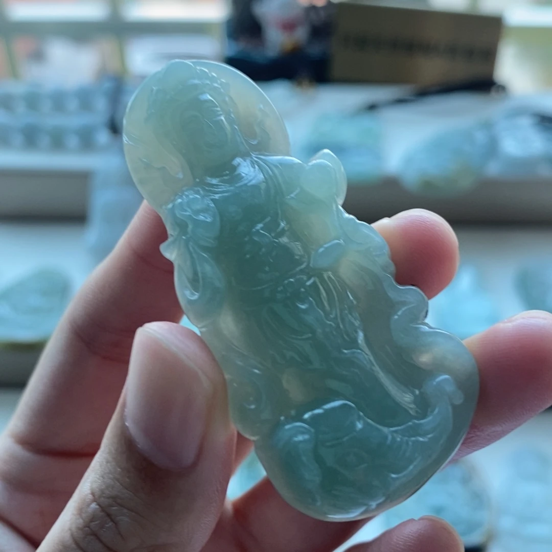 【闪购商品】颈饰未镶嵌翡翠天然缅甸A货翡翠，基地质检发货