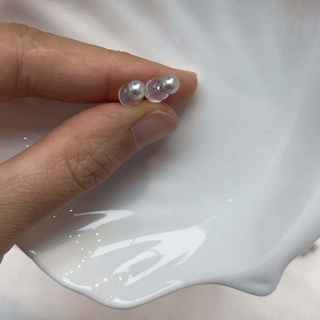 海水珍珠18K金镶嵌耳饰