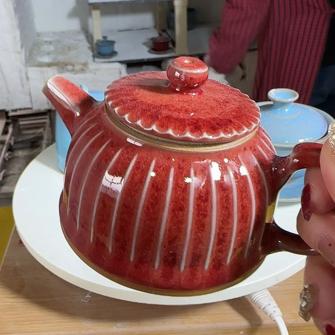 陶摆件郑家钧窑摆件微