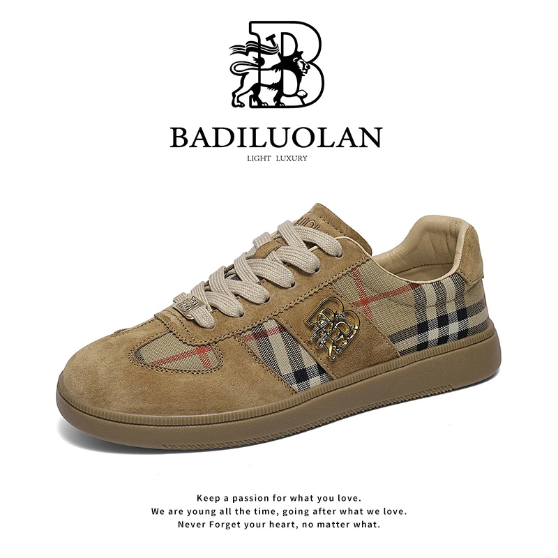 BADILUOLAN巴蒂罗岚夏季时尚百搭潮流透气情侣平板德训鞋