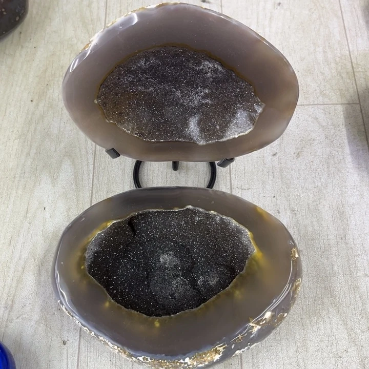 水晶珠宝半成品未镶嵌彩晶盆