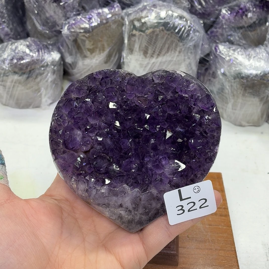 未镶嵌水晶摆件天然紫水晶