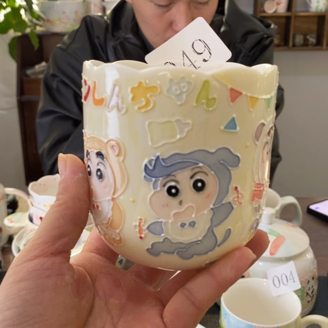 瓷片景德镇釉下彩手绘