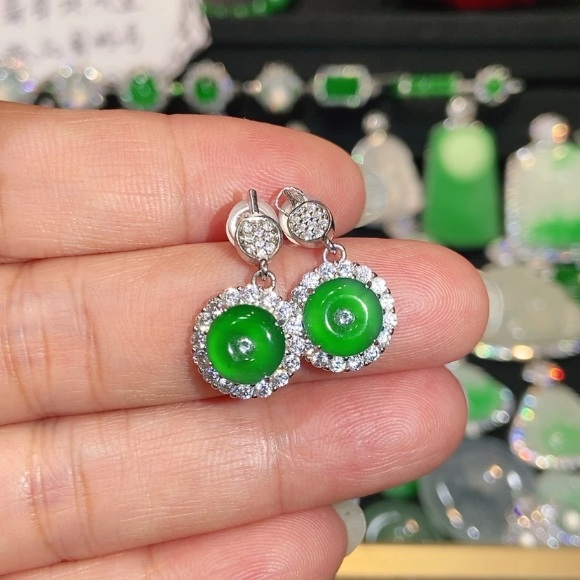 【闪购商品】未镶嵌翡翠耳饰天然翡翠