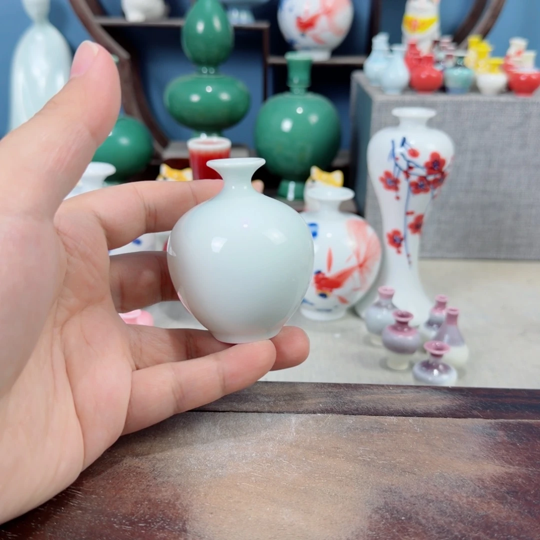 陶瓷手工小花器摆件