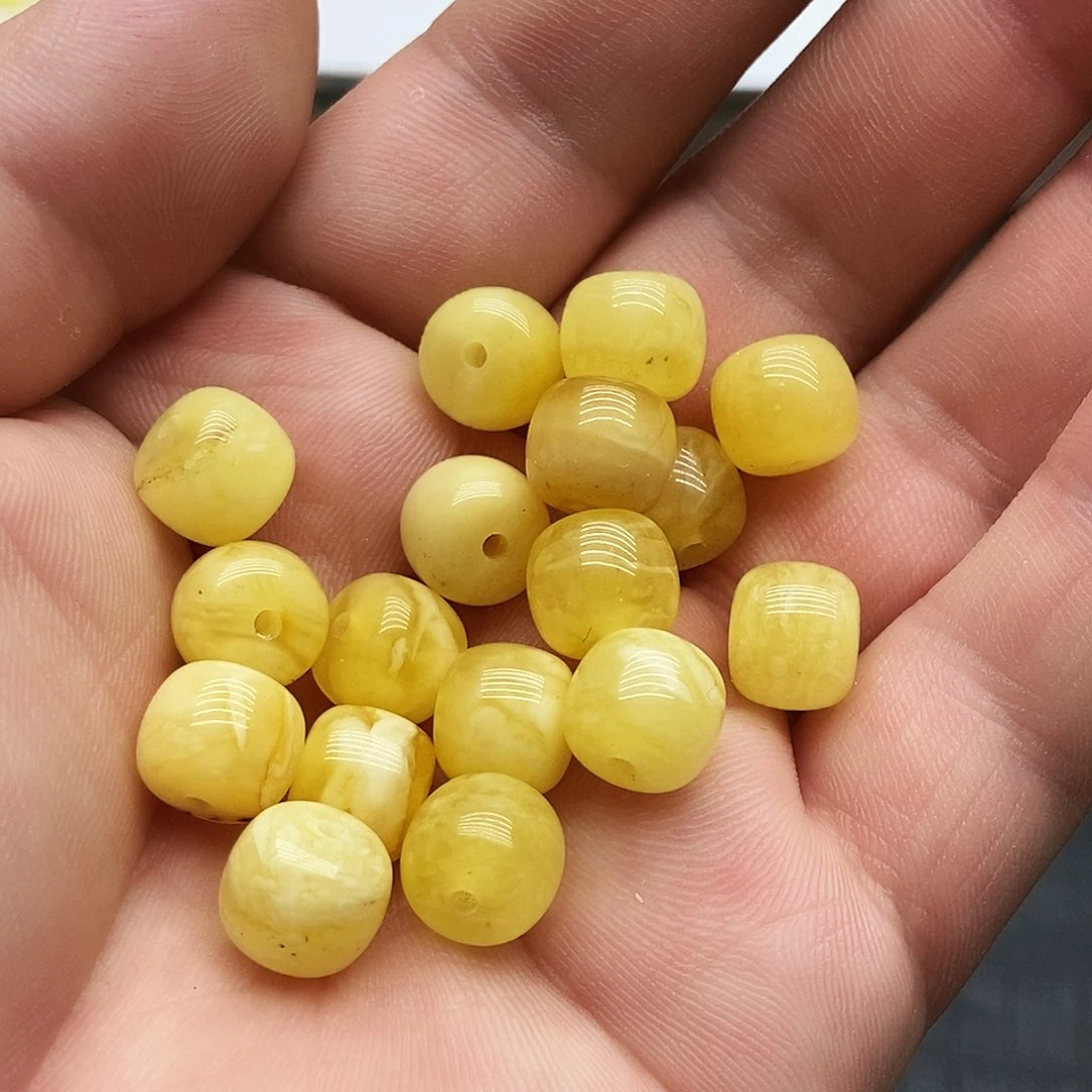 未镶嵌蜜蜡珠宝奇石10毫米老型微瑕随机一颗