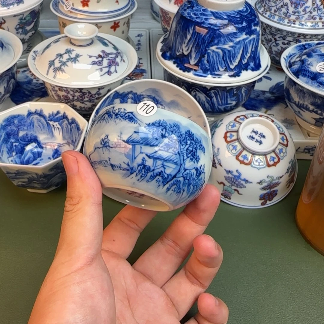 彦祖纯手工手绘茶具110