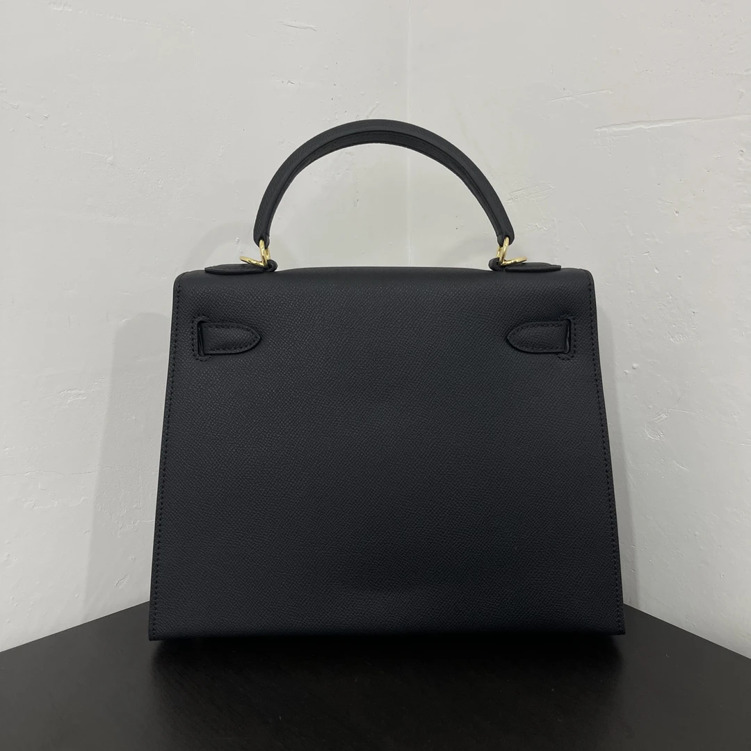 【黑色】大号(金扣）高级百搭手工女包-34008-1