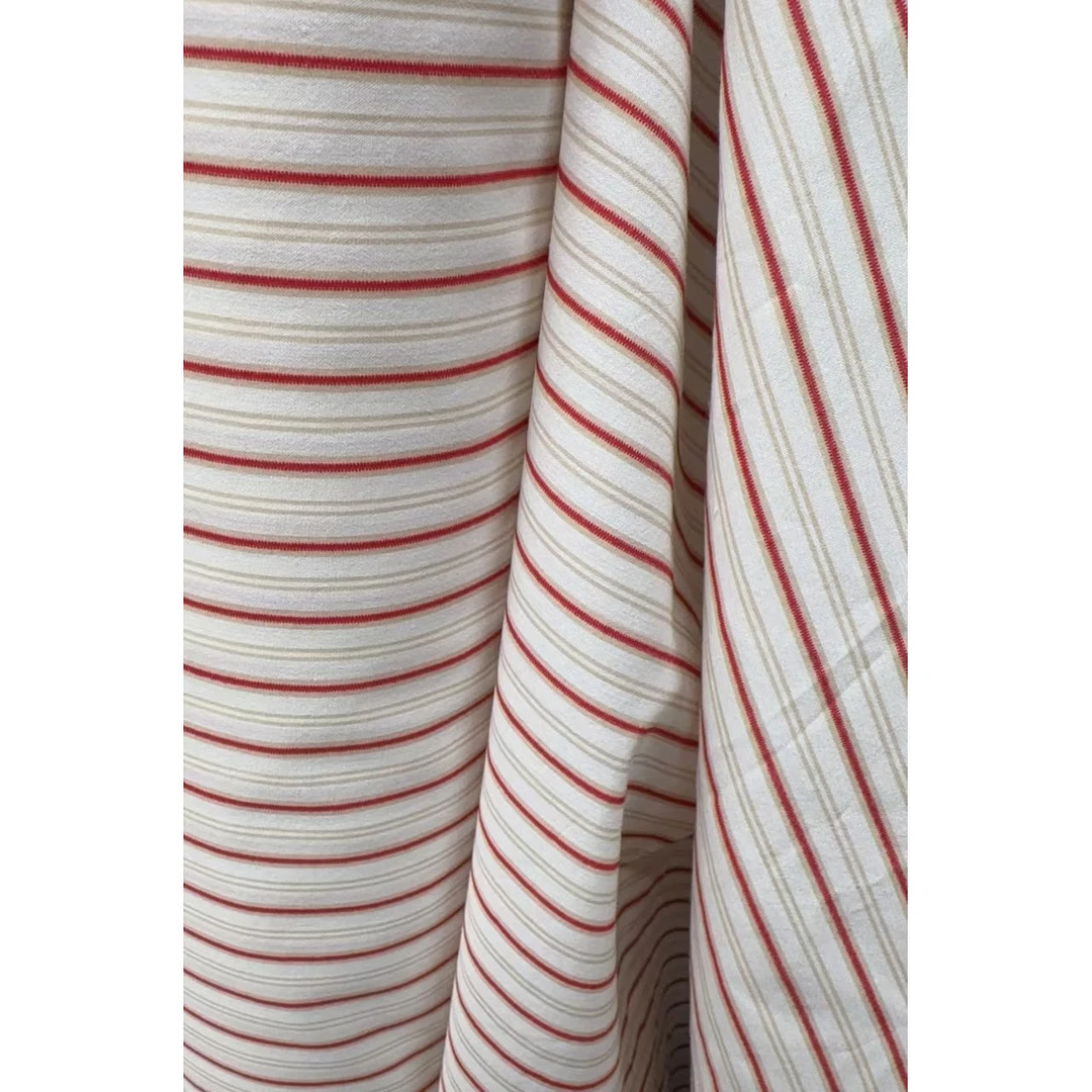 G&CC 棉交织白条纹面料 衬衫连衣裙布 幅宽118厘米 157G/M